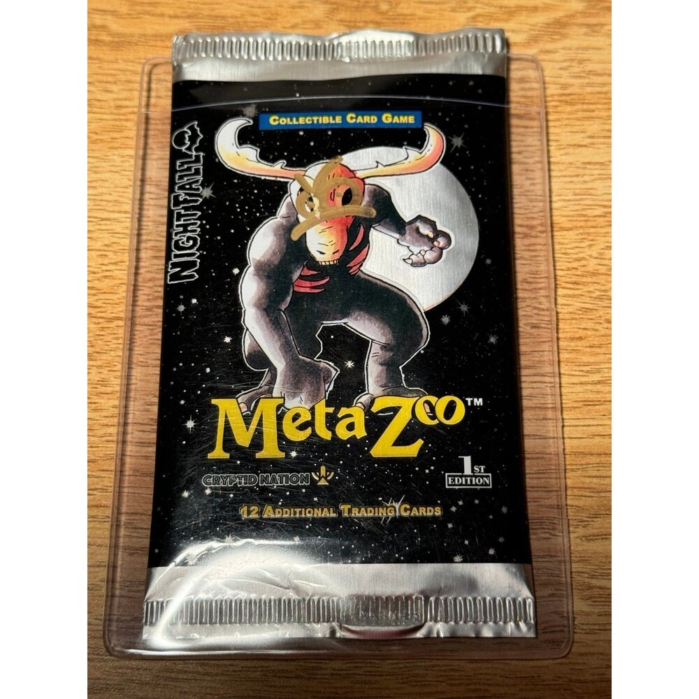 MetaZoo Nightfall 1st Edition 2021 Booster Pack Signed Andy Mourat